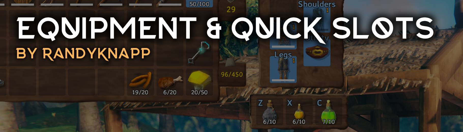 Equipment and Quick Slots - Мод добавляющий слоты инвентаря