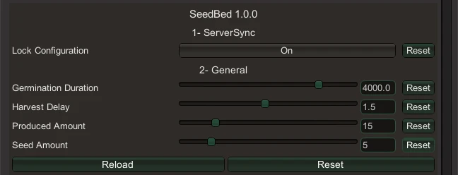 SeedBed - мод для посадки семян